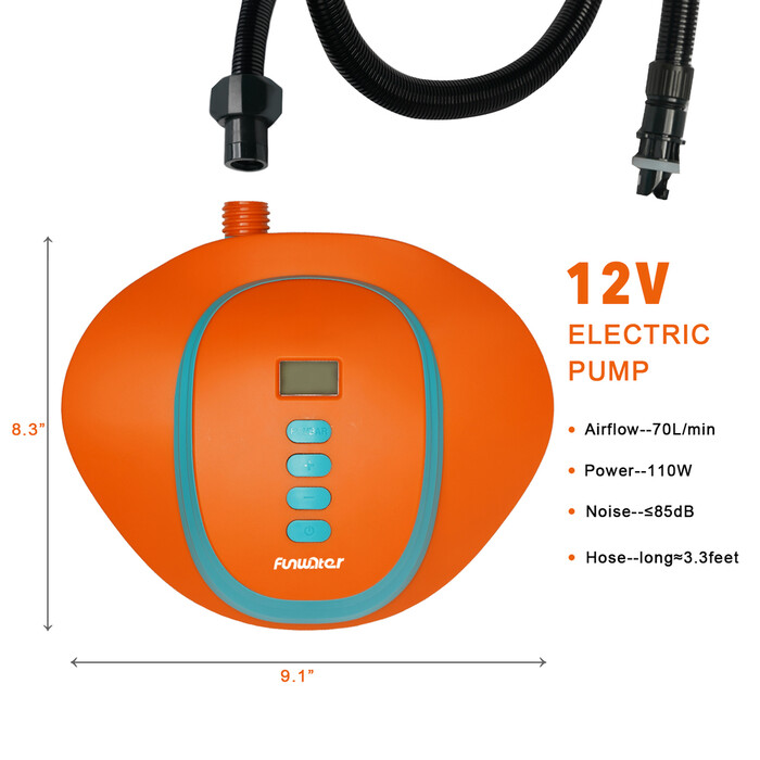 Visokotlačna električna pumpa za dasku za veslanje - na baterije